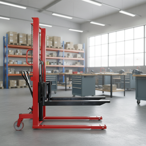 Apilador Hidráulico Manual, Carretilla Elevadora de Alta Resistencia para Almacén, Equipo de Elevación para Manejo de Materiales, Portátil - Product Image 1