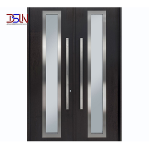 Porte d'entrée en alliage d'aluminium ignifuge, porte de secours, porte d'entrée principale, matériaux de construction pour entrepôts commerciaux, vente en gros - Product Image 1