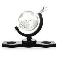 Meilleur vendeur en ligne, carafe à whisky en verre gravé unique et décoratif, globe, 850 ml, sans danger pour les aliments, cadeau d'affaires