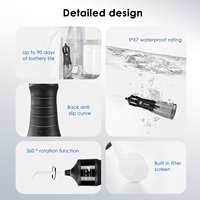 Hydropulseur Portable de Poche 3 Modes de Pression Irrigateur Buccal Sans Fil pour Camping et Utilisation Extérieure Approuvé CE FDA