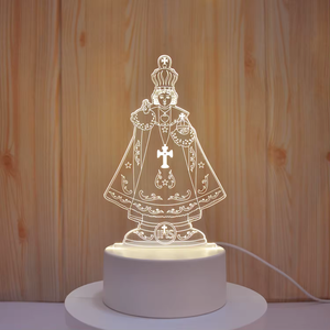 Lampe tactile USB 3D San Judas Tadeo, lampe à illusion, cadeau religieux pour femmes et hommes, lumières nocturnes, décoration spirituelle - Product Image 2