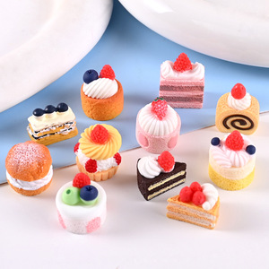Makanan Miniatur Resin, Kue Kering, Krim, Lem, Bahan DIY, Aksesoris Resin Kecil