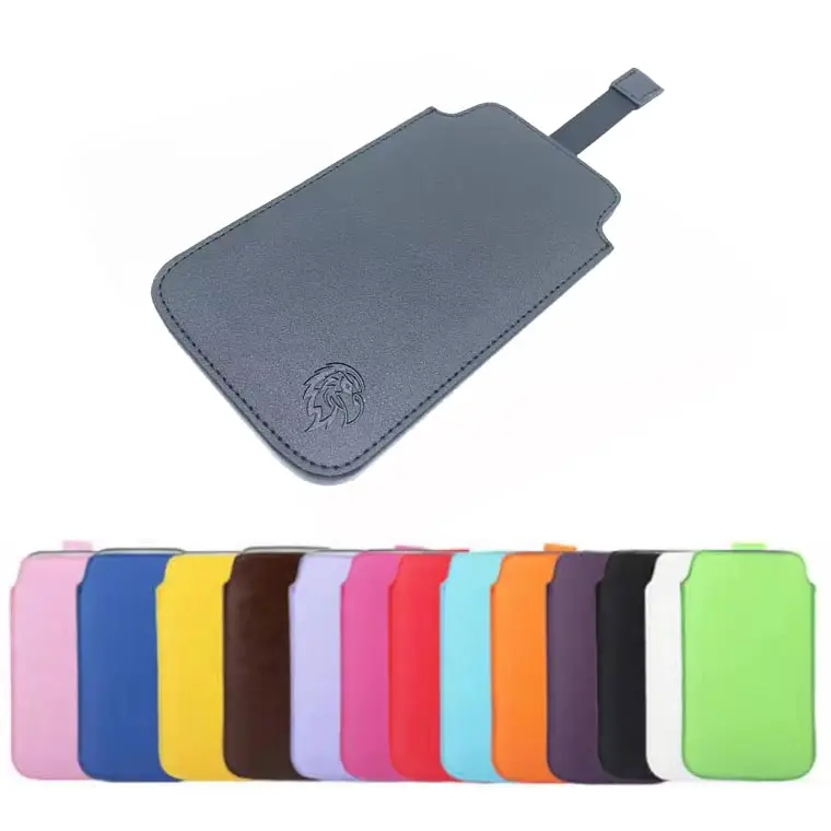 Casing ponsel Universal kustom OEM dompet kulit PU lembut Kantung tas ponsel serbaguna untuk casing ponsel Huawei