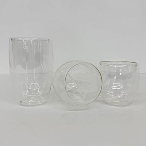 Vasos de Vidrio Transparentes Resistentes al Calor de Borosilicato de 8oz, 12oz y 15oz para Cappuccino, Latte y Vino, Ideales para Decoración con Brillo y Envolturas UV DTF - Product Image 2