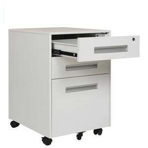 Armoire de classement de bureau en acier ignifuge gris clair ou noir, 3 tiroirs, pour le stockage hospitalier - Product Image 3