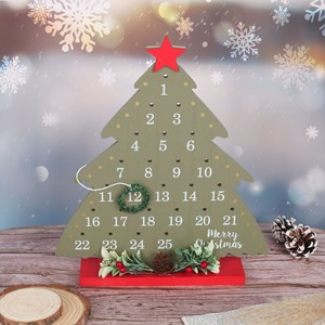 Décorations de Noël pour la maison, petites baguettes de vigne, ornements de calendrier de compte à rebours, artisanat en bois, directement de l'usine - Product Image 4