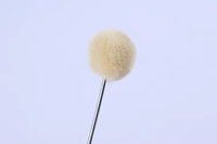 Pinceaux à boule en laine pour teinture du cuir avec manche en métal