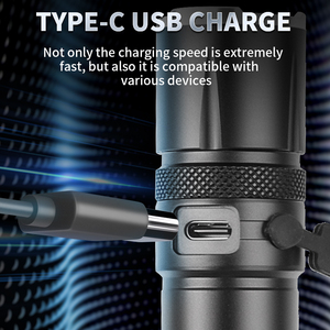 Xách Tay Mini Kích Thước Đèn Pin Chiến Thuật 30W LED Dài Phạm Vi 70G Bút Clip Loại C Có Thể Sạc Lại Không Thấm Nước Torch Lights Cho Trường Hợp Khẩn Cấp - Product Image 4