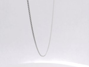 Graceful Unisex Minimalist Basket Mold White Pt950 Floral <b>Frame</b> Link Chains Necklace for Bridal Gift Occasions - Product Image 4