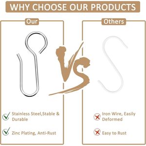 60 Pcs S-Shaped Small Metal <strong>Curtain</strong> <strong>Hooks</strong> Drapery Accessories <strong>for</strong> Home Decoration Use with <strong>Ceiling</strong> Track
