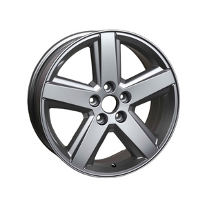 18 Inch Cast Aluminum Wheel 5 Spoke Silver Full Paint 5x114.3 PCD Passenger Car Wheels for - Product Image 1