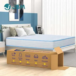 Bed massage Mattress Queen King Size Mattress in a box hybrid pocket spring mattresses Bedroom Furniture Set For Ho