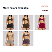 Ensemble de soutien-gorge de sport et leggings respirants à taille haute pour femmes, idéal pour la salle de sport, le fitness et l'entraînement