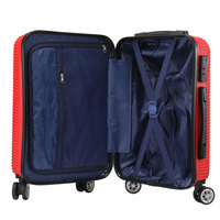 Haute Qualité Abs 20 Pouces 24 Pouces 28 Pouces Bagages 3 Pièces Ensembles Personnalisé Voyage Bagages Sac Rétractable Fer Trolley Valise