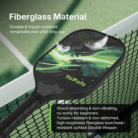 Raquette de pickleball en fibre de verre pour usage quotidien décontracté, petit MOQ, logo personnalisé