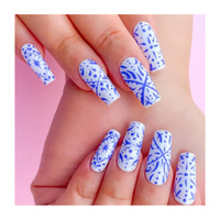 Articles Offre Spéciale Faux Ongles Réutilisables Long Cercueil Prix Usine Personnalisé Feux Conceptions Boîte D'emballage Faux Ongles Appuyez Sur Les Ongles