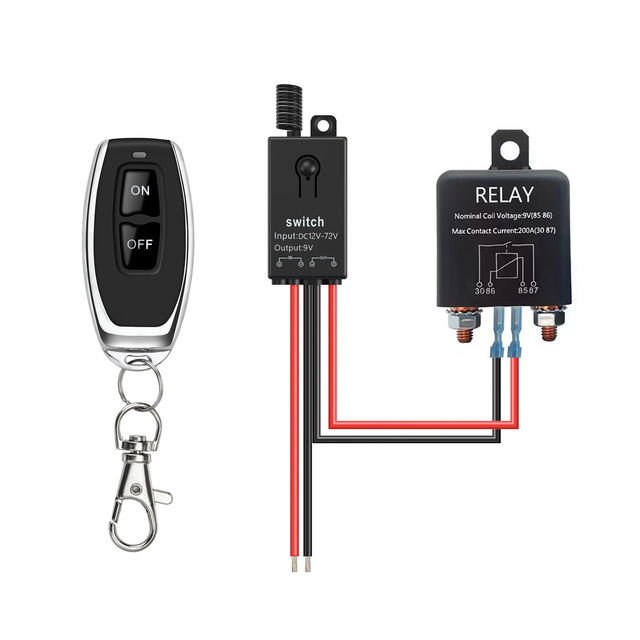 200 Amp Relay Rf Wireless Remote Control Car Kill Switch 24v Battery Disconnect Switch Dc 12v Remote Battery Disconnect Switch