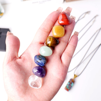 Kit de bijoux Orgone de guérison en gros, pendentif collier en résine Orgonite avec pierres roulées Chakra, coffret cadeau