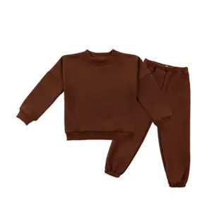 Großhandel Bestseller hochwertige zweiteilige Unisex Kinder kleidung Baumwolle Unisex Baby kleidung Set