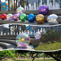 Boule miroir gonflable brillante pour mariage, événement extérieur, décoration de jardin, ballon miroir flottant en PVC, disco