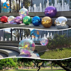 Glanzende opblaasbare spiegelbal voor bruiloft, buiten, vakantie, tuin, evenementendecoratie, PVC zwevende spiegelballon, disco - Product Image 6