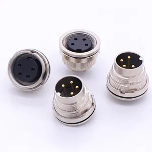 m16 a code 14 pin panel mount connector gx16 m16 aviation cable connector 5 pin 8 pin waterproof m16 assembly connector