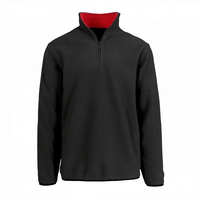 Sweat-shirt à capuche pour homme, couleur unie, fermeture éclair quart de tour, respirant, 100% polyester, polaire d'automne, incontournable, haute qualité