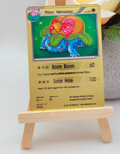 Tarjeta de Juego Pokémon de Acero Inoxidable Personalizada de Alta Calidad, Estilo Personalizado, al por Mayor, Color Dorado y Negro, Tarjeta Gruesa de Charizard - Product Image 3