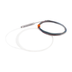 0,9 mm G657A1 1x2 Mini stalen buis type 2-weg optische vezel PLC <span class=keywords><strong>splitter</strong></span> 1*2 zonder connectoren, verkrijgbaar in 0,5 m, 1 m, 1,5 m, 2 m - Product Image 1