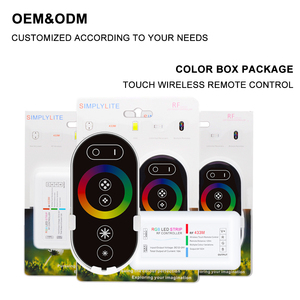 AP-S103 aipin RF 2.4G 5 phím cảm ứng loạt điều khiển từ xa không dây 1224V thay đổi màu RGB SMD5050 LED Strip ánh sáng PWM điều khiển - Product Image 5