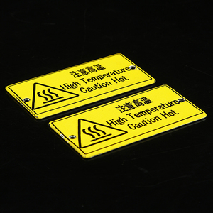 Sản xuất tùy chỉnh thiết kế nguy hiểm men Dấu hiệu cảnh báo an toàn men dấu hiệu tấm - Product Image 3