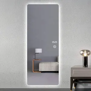 Smart Home Furniture Beauty specchio da parete a Led retroilluminato a corpo intero con interruttore a sfioramento