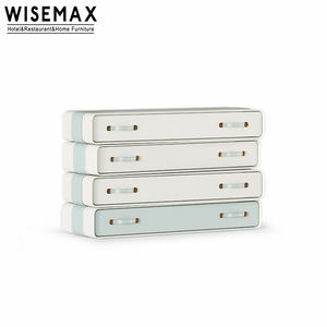 WISEMAX FURNITURE-<span class=keywords><strong>Armoire</strong></span> de rangement moderne à 5 tiroirs en bois et en cuir pour enfants, commode pour chambre à coucher - Product Image 1