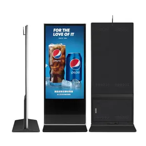 Pabrik Tiongkok 43 55 65 inci layar sentuh Wifi Android Lcd brosur tampilan iklan berdiri lantai papan reklame Digital kios
