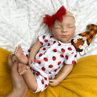 20 Zoll Bemalte Neugeborenen-Puppe, Badbare Silikon-Reborn-Puppe, Realistische Babypuppe, Handgefertigte Kunstpuppe, Fabriklieferung