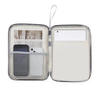 Sarung Laptop Kulit PU Kustom, Tas Pembawa Tablet Tahan Air, Tas Pelindung dengan Tali Pergelangan Tangan untuk iPad