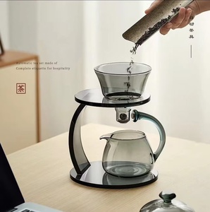 Ensemble de théière et cafetière magnétique semi-automatique multifonction en verre borosilicate haute résistance au chaleur et créatif - Product Image 5
