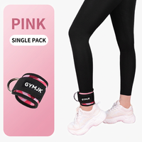 Support de cheville professionnel pour fitness en intérieur avec anneau double en D pour entraînement de la force des hanches et anneau de pied à double support de cheville