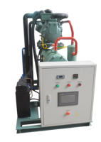 Unité de condensation refroidie par eau personnalisée avec compresseur, réfrigération industrielle écoénergétique pour chambre froide