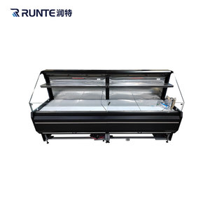 Refrigerador de exhibición de carne fresca de dos capas para carnicerías y supermercados Gabinete de escaparate refrigerado - Product Image 2