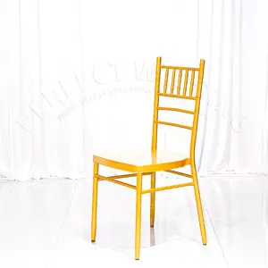 Sıcak satış Tiffany demir düğün sandalyeleri için olaylar ziyafet toptan Chiavari sandalyeler
