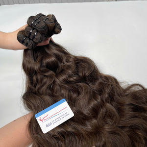 Vietnam 100% Extensions de cheveux humains bruts de haute qualité dentelle ondulée trame cheveux faisceau vague naturelle Super vague prix d'usine en gros - Product Image 5