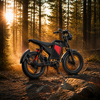 Vélo de montagne électrique OEM d'usine 2000W 60V, VTT électrique tout-terrain à double moteur et pneus larges