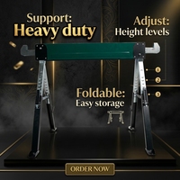 Support de travail pliable en métal, portable et durable, en promotion directe usine