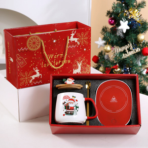 Nuovo Set <span class=keywords><strong>Regalo</strong></span> Tazza Natalizia in Ceramica, Idea <span class=keywords><strong>Regalo</strong></span> Transfrontaliera per il Nuovo Anno con Babbo Natale, Tazza da <span class=keywords><strong>Caffè</strong></span> per Ufficio, Cofanetto <span class=keywords><strong>Regalo</strong></span> di Capodanno per Bambini - Product Image 6