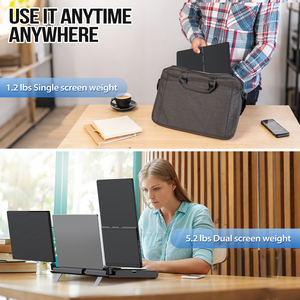 Usine <span class=keywords><strong>de</strong></span> vente en gros pour <span class=keywords><strong>ordinateur</strong></span> portable IPS Full View moniteur d'<span class=keywords><strong>ordinateur</strong></span> pliable Triple 14 pouces écran portable extension d'écran pour <span class=keywords><strong>ordinateur</strong></span> portable - Product Image 6