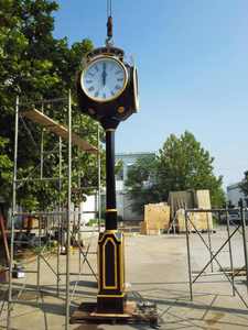 Orologio da Giardino Decorativo di Alta Qualità, Stile Urbano, Paesaggio Architettonico, Telaio in Acciaio Inox 304, Orologio a Torre GPS <span class=keywords><strong>Verde</strong></span> 3m - Product Image 6