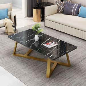 Ensemble de tables basses modernes de luxe en marbre <span class=keywords><strong>noir</strong></span>, blanc, carré, rond, doré, en bois, de style nordique, pour salon <span class=keywords><strong>et</strong></span> maison - Product Image 2
