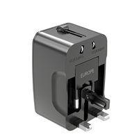 Foxcan petite taille propre brevet adaptateur secteur de voyage universel logo couleur personnalisé prise multi prise chargeur de prise électrique