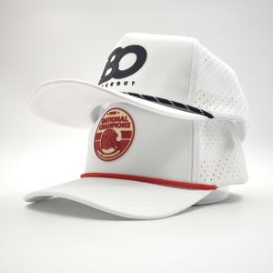Casquettes de baseball et de golf unisexes de haute qualité, personnalisées, à 5 panneaux, en tissu Dobby Dot, imperméables et performantes - Product Image 4